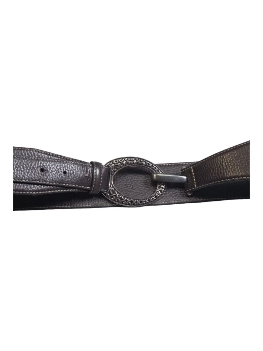 Women's - Brighton Brown & Silver Belt, Size Large